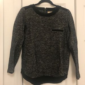 Madewell Marled Black Sweater
